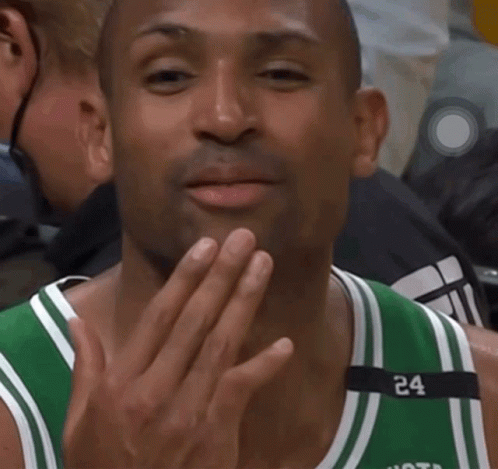 Kevin Garnett Flying Kiss Celtics GIF