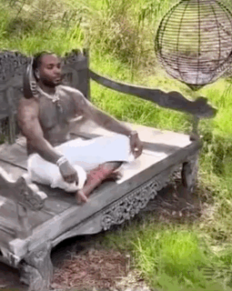 Kevin Gates Yoga Position GIF