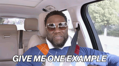 Kevin Hart Give Me One Example GIF