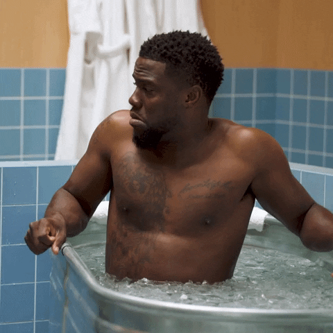 Kevin Hart Ice Bath GIF