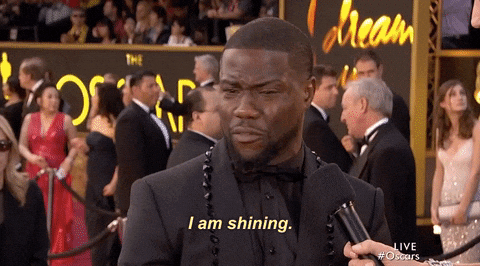 Kevin Hart Is Damn Shining GIF
