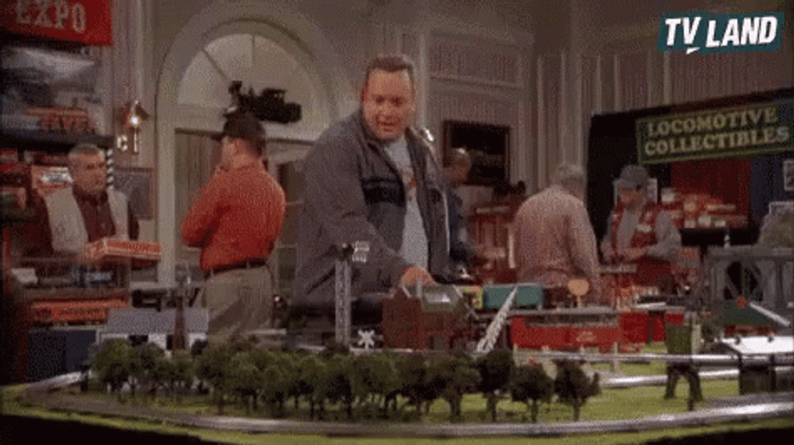 Kevin James Train Crash Burning GIF