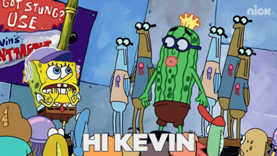 Kevin Scared Spongebob Squarepants GIF