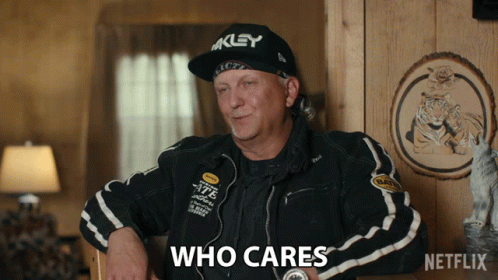 Key Hat Man Black Jacket Says Who Cares