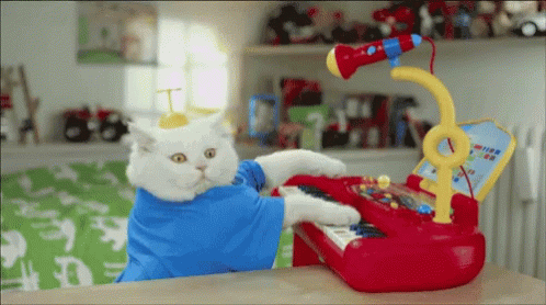Keyboard Cat Jamming Cute GIF