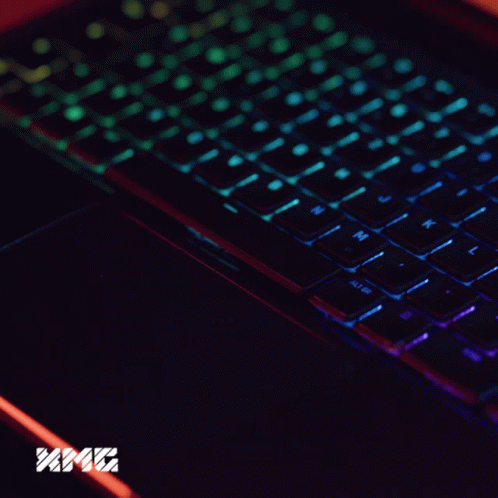 Keyboard With XMG Letters GIF