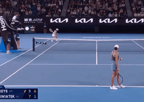 Keys vs Swiatek Tennis Match 7-1