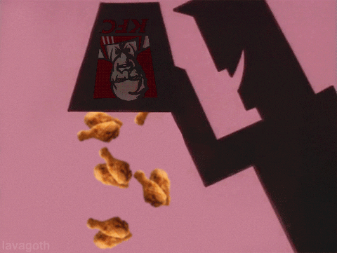 Kfc Bucket Turning Upside Down GIF