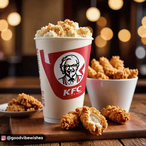 KFC Popcorn Cup and Fried Chicken