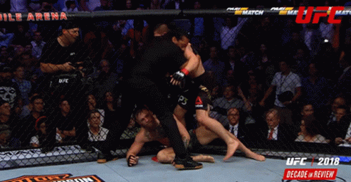 Khabib Being Stopped By The Referee GIF