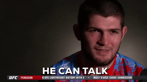 Khabib Can Talk GIF