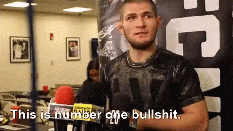 Khabib Cursing Interview GIF