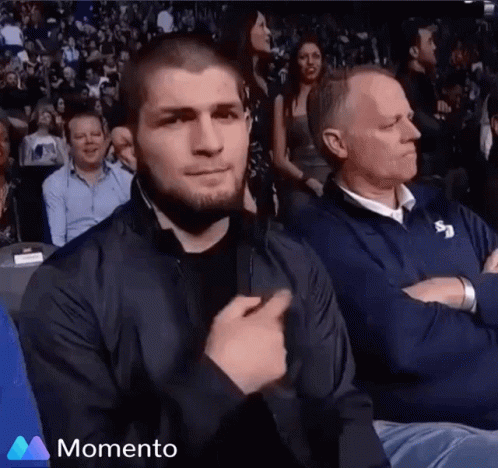 Khabib Pointing At The Sky GIF