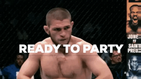 Khabib Ready To Party GIF