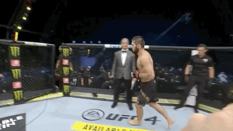 Khabib Running Around The Ring GIF