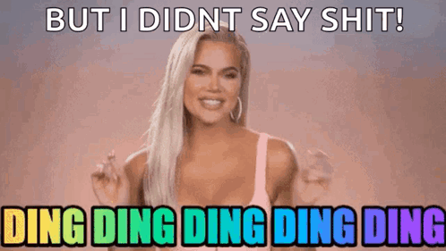 Khloe Kardashian Hand Gesture Ding Ding Ding GIF
