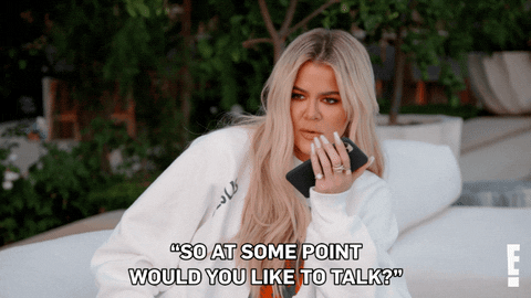 Khloe Kardashian Would Like To Talk Freak GIF