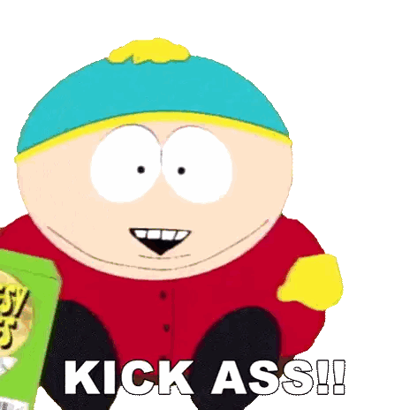 Kick Ass Cartoon Character