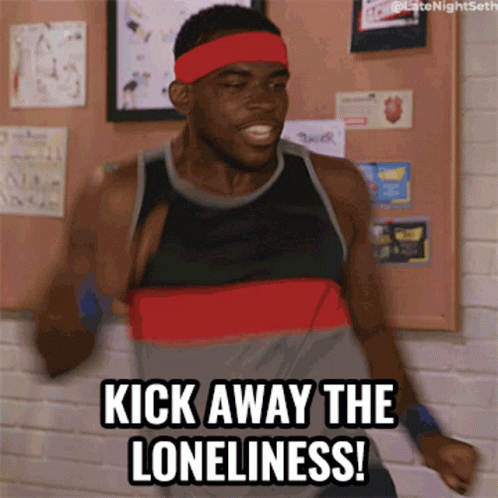 Kick Away The Loneliness Working Out GIF