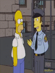 Kick In The Nuts Homer Simpson GIF