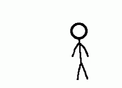 Kick In The Nuts Stickman Fart Animation GIF