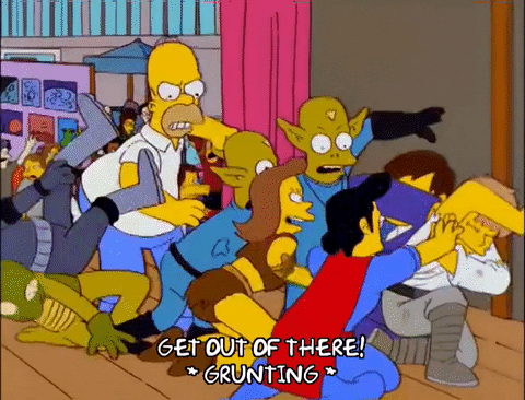 Kick Rocks Homer Simpson The Simpsons GIF