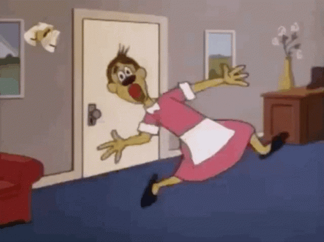 Kicking And Screaming Dog Maid Girl GIF