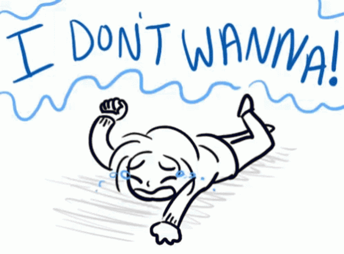 Kicking And Screaming I Don't Wanna Doodle Girl GIF