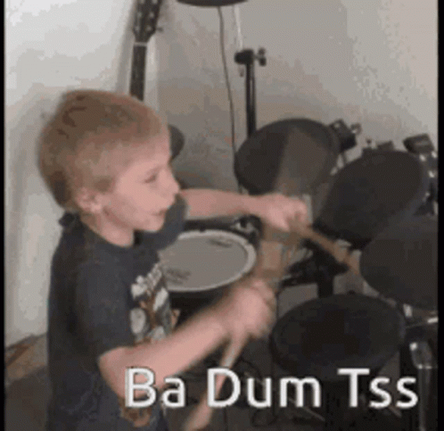 Kid Ba Dum Tss Electric Drum GIF