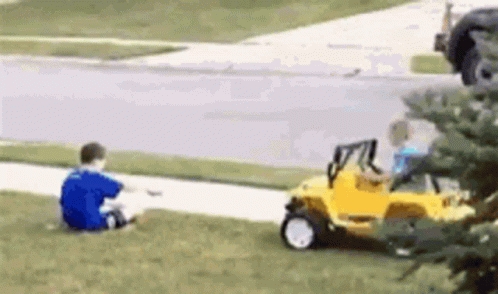 Kid Bump Playmate Car Crash GIF