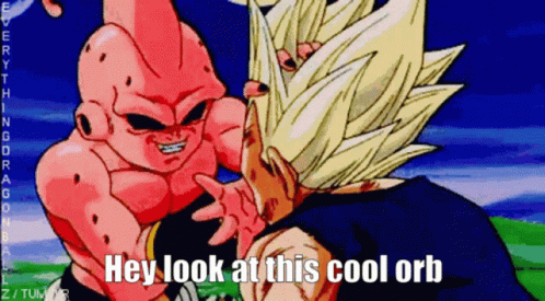 Kid Buu Hey Look At This Cool Orb GIF
