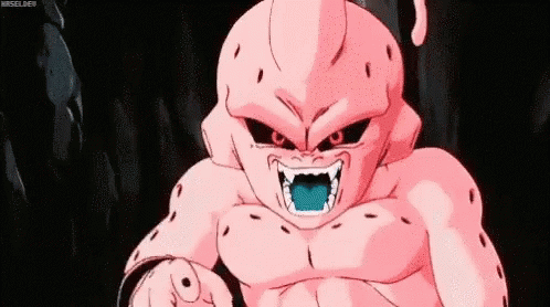 Kid Buu Tongue Out GIF