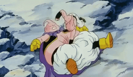 Kid Buu Versus Majin Buu GIF