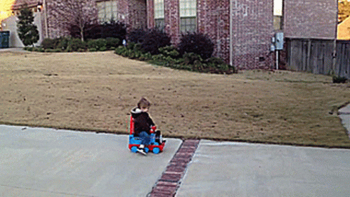 Kid Car Crash Tripped GIF