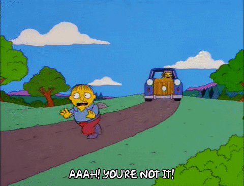 Kid Chased By Car Crash GIF