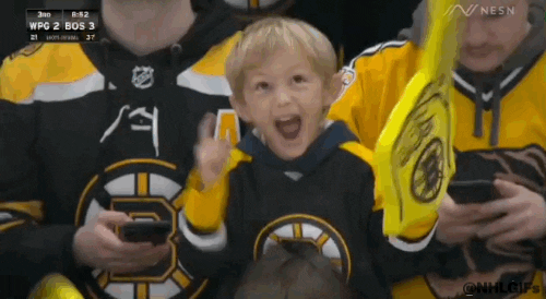 Kid Cheering Screaming And Boing GIF
