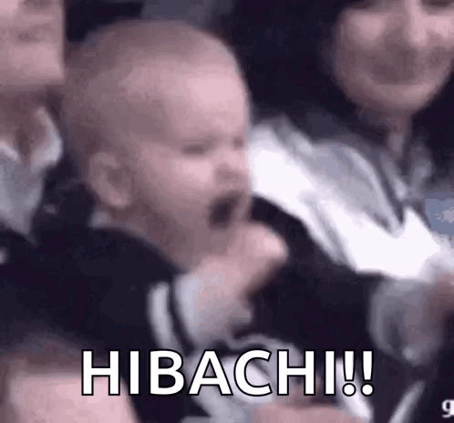 Kid Cheers For Hibachi GIF