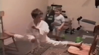 Kid Chop On Another Kid GIF