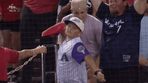 Kid Fan Of Dbacks Cheering GIF