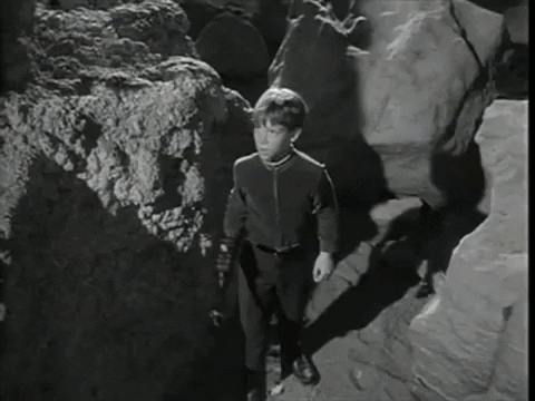 Kid Firing Laser Gun Vintage Lost In Space GIF