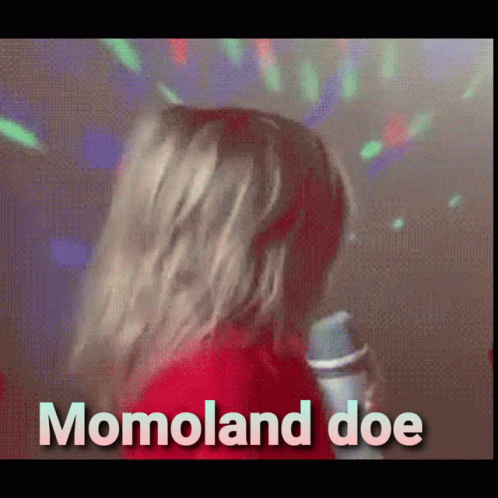 Kid Holding Microphone Flip Hair GIF