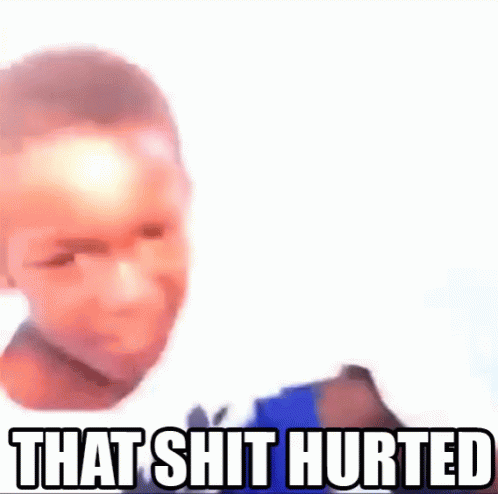 Kid In White Shirt That Hurt GIF