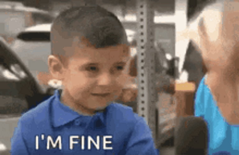 Kid Is Trying His Best Not To Cry GIF