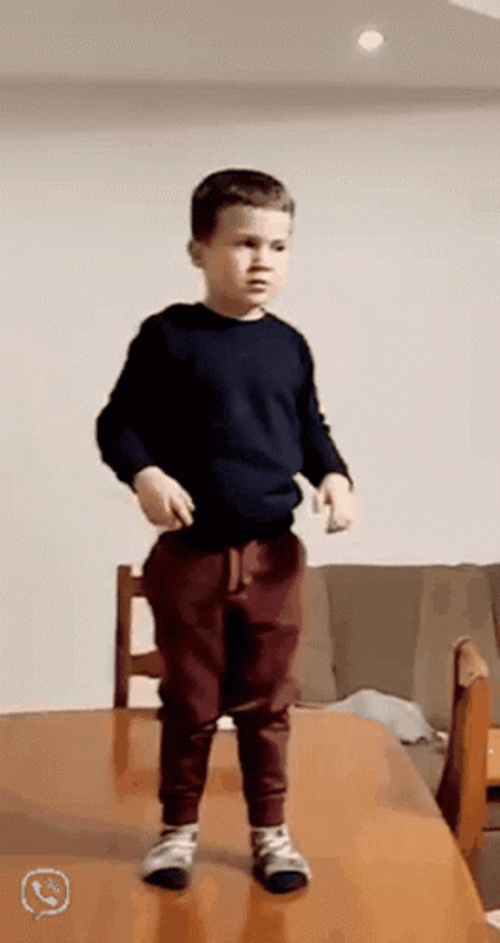 Kid Not Like This Reaction On His Outfit GIF