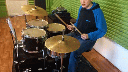 Kid Practicing To Master Rim Shot GIF