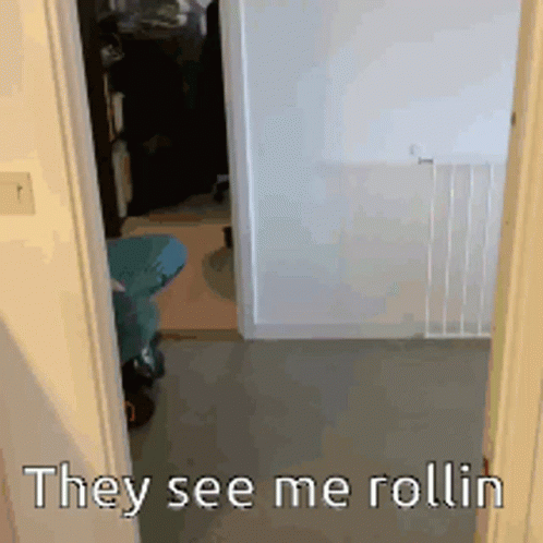 Kid Pushing Man They See Me Rollin GIF