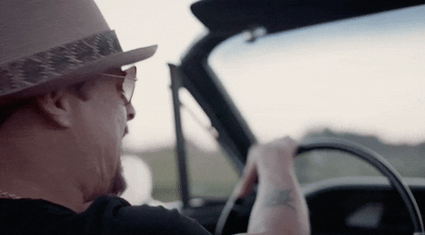 Kid Rock Driving A Car GIF
