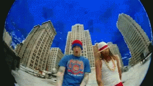 Kid Rock In The Fish Eye Camera GIF