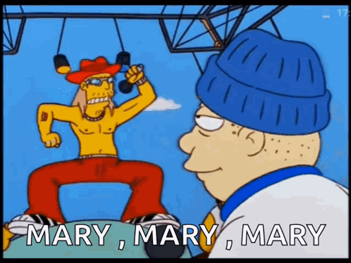 Kid Rock Simpson Mary Mary Mary GIF