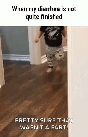 Kid Running Explosive Diarrhea GIF